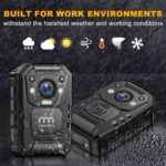 CammPro I826 1296P HD Police Body Camera,128G Memory,Waterproof Body Worn Camera,Premium Portable Body Camera with Audio Recording Wearable,Night Vision,GPS for Law Enforcement - Image 4