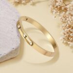 Gold Bracelets for Women Friendship Love Bangle Bracelets 14K Gold Plated Stainless Steel Bracelet Jewelry Valentines Birthday Christmas Gifts for Women Stocking Stuffers - Image 5