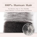 Afro Kinkys Bulk Human Hair, 22 Inch 50G/Pack Soft 4C Afro Kinky-Curly Human Hair Bulk for Twist Dreadlocks Extensions Repair Locs 613 Blonde 1 Pack (613, 22 inch) - Image 5