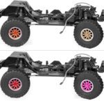 Rc 1.9 Inch Wheel Rims & Tires Wheels for 1/10 SCX10 SCX10 II 90046 SCX10 III TRX4 TRX6 D90 Gen8 VS4-10 MST CFX RC Crawler Car,4pcs Aluminum RC 1.9 Beadlock Wheel,Brown - Image 7