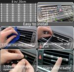 NBTEPEM 27 PCs Bling Car Accessories Set for Women, Steering Wheel Covers Universal Fit 15 Inch, Bling License Plate Frame, Bling Phone Holder, Bling Car Coasters (Silver Diamond) - Image 7