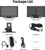 Wireless Apple carplay Screen for car, 7" HD Car Stereo Touch Screen with Android Auto, Backup Camera, Car Audio Receivers with Voice Control, Mirror Link, Bluetooth, GPS Navigation - Image 6