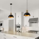12 Inch Black Farmhouse Pendant Lights Matte Pendant Lights for Kitchen Island Industrial Adjustable Height Vintage Dome Hanging Light Fixtures for Barn Dining Room 3 Packs - Image 8