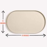 DogBuddy Dog Food Mat - Waterproof Dog Bowl Mat, Silicone Pet Mat for Food and Water Bowls, Nonslip Pet Feeding Mat with Edges, Dogs Food Mats for Floors, Puppy Supplies (Small, White Sand) - Image 8