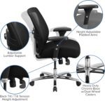 Flash Furniture Hercules Series Big & Tall Swivel Office and Gaming Chair, Ergonomic Mesh Office Chair with Padded Seat and Ratchet Back, Black - Image 5