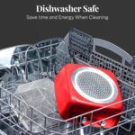 Gotham Steel 20 Pc Pots and Pans Set Nonstick Cookware + Bakeware Set, Complete Ceramic for Kitchen, Non Stick with Lids, Dishwasher / Oven Safe, Toxic - Red - Image 6