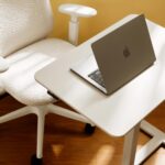 TopJob ANYDESK FOLD Mobile Standing Desk, Portable with Lockable Wheels, Foldable Stand Desk, Rolling Computer Workstations, Used for Home, Couch Side Table, Bedside Table in Bed Room Kitchen - Image 9