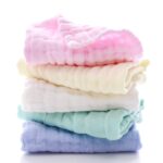 MUKIN Baby Washcloths - Natural Cotton Baby Wipes - Soft Newborn Face Towel and Washcloth for Sensitive Skin, Registry as Shower, 5 Pack 12x12 inches - Image 9