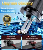 Miracase Car Vent Phone Mount, Universal Cell Phone Mount [Upgraded Clip Never Fall Off] Hands Free Airvent Phone Holders for Your Car Compatible with iPhone All Smartphones, Dark Black - Image 3