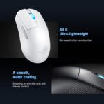 ASUS ROG Harpe Ace Mini Wireless Gaming Mouse – Small Compact Design, 49g Lightweight, 36K DPI AimPoint Sensor, Esports & FPS Gaming, Pro-Approved, White - Image 5