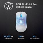 ASUS ROG Harpe Ace Mini Wireless Gaming Mouse – Small Compact Design, 49g Lightweight, 36K DPI AimPoint Sensor, Esports & FPS Gaming, Pro-Approved, White - Image 6
