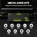 M75 Wired Hall Effect Gaming Keyboard with 8K Polling Rate, 0.128ms Latency, 75% Rapid Fast Keyboard with DKS/MT/TGL/SOCD, Hot-Swappable Magnetic Switch, Knob, RGB Backlits, NKRO - Image 3