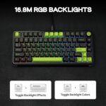 M75 Wired Hall Effect Gaming Keyboard with 8K Polling Rate, 0.128ms Latency, 75% Rapid Fast Keyboard with DKS/MT/TGL/SOCD, Hot-Swappable Magnetic Switch, Knob, RGB Backlits, NKRO - Image 6