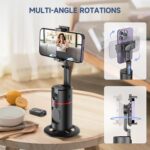 Auto Face Tracking Tripod, No App, Smart Shooting Phone Holder with Remote, 360° Rotation Body Phone Camera Mount with Phone Holder Body Smart Tracking Tripod for Vlog/TIK Tok - Image 5