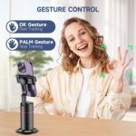 Auto Face Tracking Tripod, No App, Smart Shooting Phone Holder with Remote, 360° Rotation Body Phone Camera Mount with Phone Holder Body Smart Tracking Tripod for Vlog/TIK Tok - Image 6