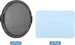 PATIKIL Camera Lens Cap, 4 Pack Sides Pinch Front Lens Cover with Microfiber Cleaning Cloth for 82mm Thread Universal DSLR Lenses for Nikon, for Fujifilm, for Pentax, for Leica - Image 4