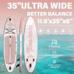 11'6"/11'/10' Inflatable Paddle Board with Complete Accessories, Versatile Premium Paddle Boards for Adults/Youth, Stand Up Paddle Board Polar/Wave/Sunny Wave Collection - Image 3