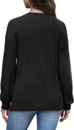 WIHOLL Long Sleeve Shirts for Women V Neck Tops Tunic Fall Winter Sweatshirts 2025 Clothes - Image 5