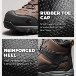 NORTIV 8 Waterproof Steel Toe Boots for Men Slip Resistant Safety Industrial Boots Paladin-Steel - Image 3