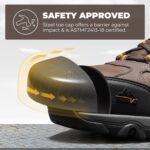 NORTIV 8 Waterproof Steel Toe Boots for Men Slip Resistant Safety Industrial Boots Paladin-Steel - Image 4