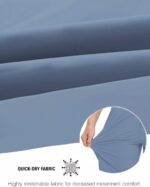 ATTBEA Men's 2 in 1 Running Shorts with Liner 5" Quick Dry Workout Gym Sports Shorts with Pockets - Image 4