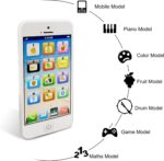 Toy Learning Play Cell Phone with 8 Functions and Dazzling Lights Interactive Toy for Toddler Baby Kids Boys Girls - Image 3