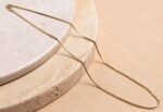 Gold Chain for Women - 18K Gold Plated Herringbone Necklace Square Snake Chain Dainty 0.9mm/2mm Gold Necklace for Women Gold Jewelry Gifts Size 16/18/20/22/24/26 Inch - Image 8