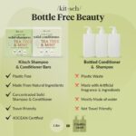 Kitsch Tea Tree Shampoo and Conditioner Set – Anti Dandruff Shampoo Bar & Conditioner Bar - Hair Care for All Hair Types - Free of Paraben, Sulfate & Silicone - Made in USA - 2 pcs - Image 7