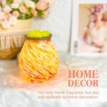 Electric Wax Melt Warmer for Scented Wax,Glass Wax Burner,Home Fragrance Wax Warmer as Gift for Women Essential Oils Candle Wax Melters and Tarts Scent Warmer Night Light,Colorful - Image 5