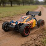 HobbyPark 12mm Hex PreGlued 1/10 RC Buggy Tires and Wheels Set Mounted for Traxxas Bandit VXL Losi Redcat Wltoys 144001 2S 3S Lipo Brushless Motor (Style A) - Image 8