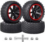 HobbyPark 12mm Hex PreGlued 1/10 RC Buggy Tires and Wheels Set Mounted for Traxxas Bandit VXL Losi Redcat Wltoys 144001 2S 3S Lipo Brushless Motor (Style A) - Image 10