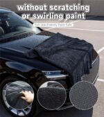 Drying Towel for Car Detailing Super Absorption Water Microfiber for Tender Care Thickened Towel for Speeding up Drying Car 15.75''*15.75'' - Image 4