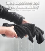 Drying Towel for Car Detailing Super Absorption Water Microfiber for Tender Care Thickened Towel for Speeding up Drying Car 15.75''*15.75'' - Image 5