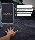 Drying Towel for Car Detailing Super Absorption Water Microfiber for Tender Care Thickened Towel for Speeding up Drying Car 15.75''*15.75'' - Image 6