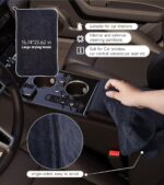 Drying Towel for Car Detailing Super Absorption Water Microfiber for Tender Care Thickened Towel for Speeding up Drying Car 15.75''*15.75'' - Image 7