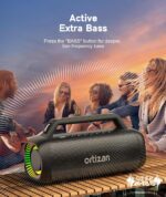 Ortizan Portable Bluetooth Speaker Loud, 80W Peak, Bass Up, 20H Playtime, IPX7 Waterproof, RGB Lights, Wireless Stereo Pairing, BT5.3, USB-C, Subwoofer Outdoor Speaker for Camping, Beach, Backyard - Image 8