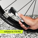 Vibrelli Mini Bike Pump - Presta & Schrader Bicycle Pump - 120 PSI Tire Pump for Road & MTB - No Valve Changing Needed - Image 7