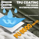 ANYOO Hooded Rain Poncho for Adults Waterproof Lightweight Rain Coat for Men Women Reusable Rain Jacket for Emergency Outdoor - Image 4