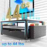 gianotter Desk Organizers and Accessories, Monitor Stand with Drawer and 2 Pen Holder, Desktop Organizer Suitable for Offices and Dormitories (Black) - Image 5