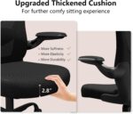 Ergonomic Office Chair, Comfort Swivel Home Office Task Chair, Breathable Mesh Desk Chair, Lumbar Support Computer Chair with Flip-up Arms and Adjustable Height - Image 5