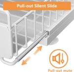 Under Sink Organizer, High Adjustable 2 Tier Under Kitchen Sink Organizer, Multi-Purpose Storage Shelf for Kitchen Bathroom Cabinet, White - Image 4