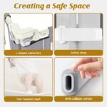 Height Adjustable Bed Rail for Toddlers, Kids Safety Baby Bed Rail for Twin/Full/King/Queen Size Bed (3 Sides, 74 * 74 * 54 Inch) - Image 8