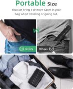 PULIV Weekly Pill Organizer with Large Capacity, Dual Protection Pill Box 7 Day, Arthritis Friendly Pill Case Easy to Open, Medicine Organizer for Vitamins, Medications, Fish Oils, Supplements (Black) - Image 4