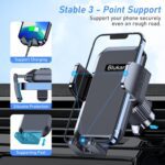 Car Phone Holder Mount, Super Stable Air Vent Cell Phone Car Mount with 2025 Metal Hook Clip, 360° Rotation,One Button Release for iPhone, Galaxy, Google, and All Other Smartphones - Image 5