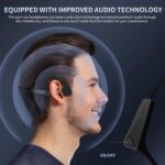 Bone Conduction Headphones Premium Open-Ear Wireless Bluetooth Sport Headphones with Microphones, Sweatproof Waterproof Wireless Earphones for Running, Gym, Hiking, Cycling - Image 3
