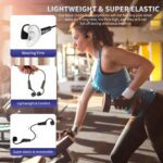 Bone Conduction Headphones Premium Open-Ear Wireless Bluetooth Sport Headphones with Microphones, Sweatproof Waterproof Wireless Earphones for Running, Gym, Hiking, Cycling - Image 6