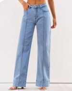 luvamia Wide Leg Jeans for Women Trendy High Waist Straight Leg Baggy Jeans Stretchy Denim Pants Trouser Jeans - Image 3