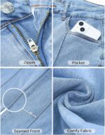 luvamia Wide Leg Jeans for Women Trendy High Waist Straight Leg Baggy Jeans Stretchy Denim Pants Trouser Jeans - Image 4