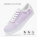 Shupua Women's Canvas Sneakers - White, Casual, Classic, Spring/Summer, Solid, Flat Heel, Athletic Shoes, Skateboarding, Lace-Up, Bow, Rubber Sole, Not Water Resistant, Adult Women's Size - Image 6