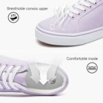 Shupua Women's Canvas Sneakers - White, Casual, Classic, Spring/Summer, Solid, Flat Heel, Athletic Shoes, Skateboarding, Lace-Up, Bow, Rubber Sole, Not Water Resistant, Adult Women's Size - Image 7